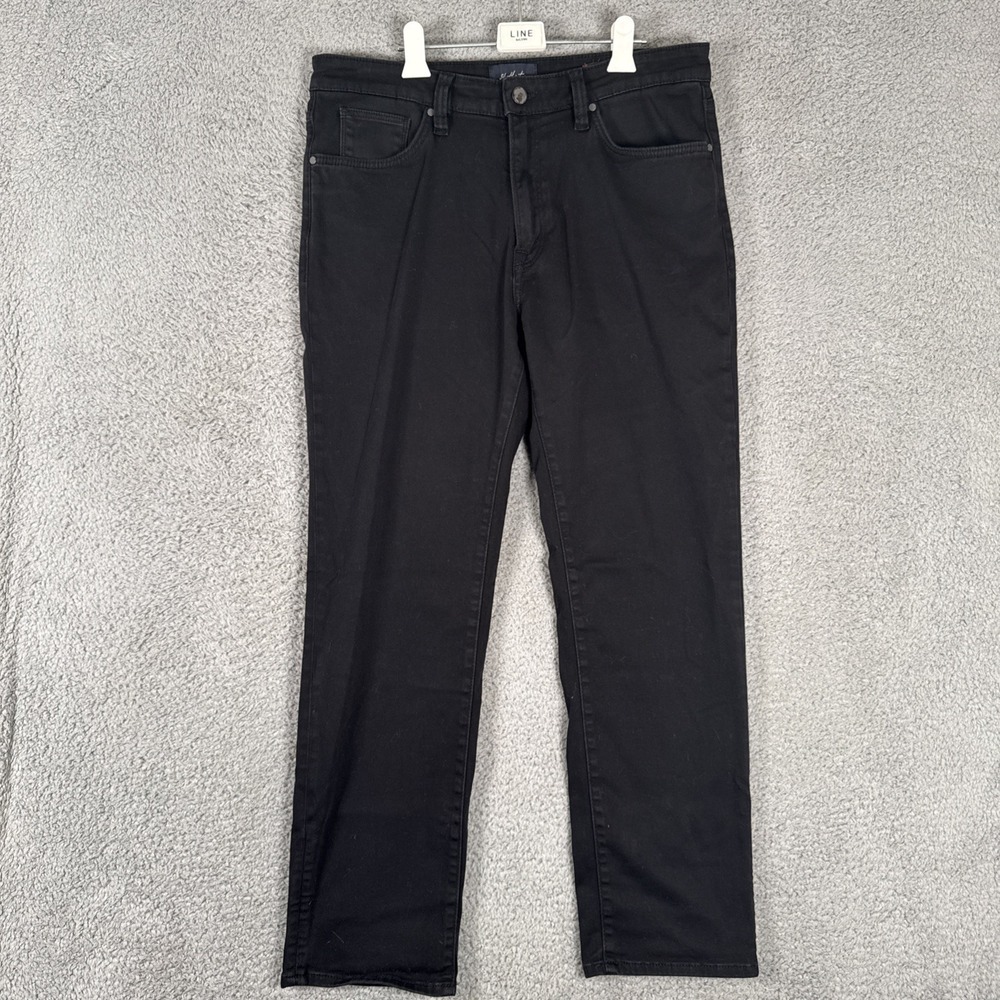 34 Heritage Charisma Pants Mens 36x30 Black Chino Classic Stretch Comfort Pocket - Picture 1 of 10